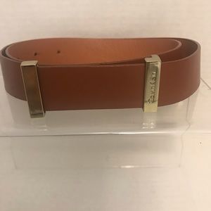 Womens Calvin Klein Saddle Brown Leather Belt size 6